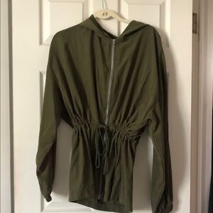 SHEIN Curve Olive Jacket